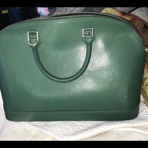 PUILICATI Green and Blue Satchel