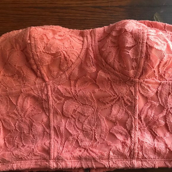 Cropped , Pink , corset - Picture 1 of 5