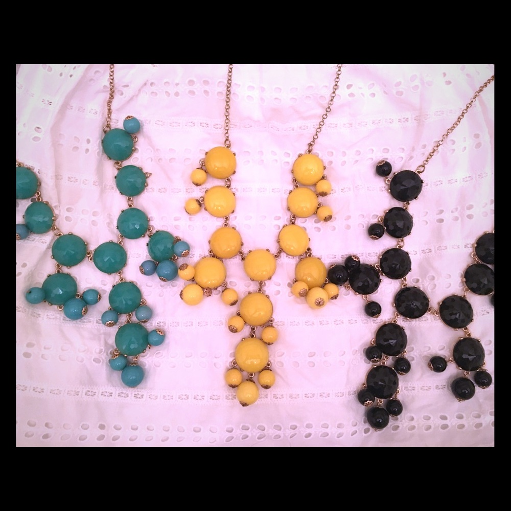 🛑 SOLD‼️Bundle Statement Bauble Necklaces