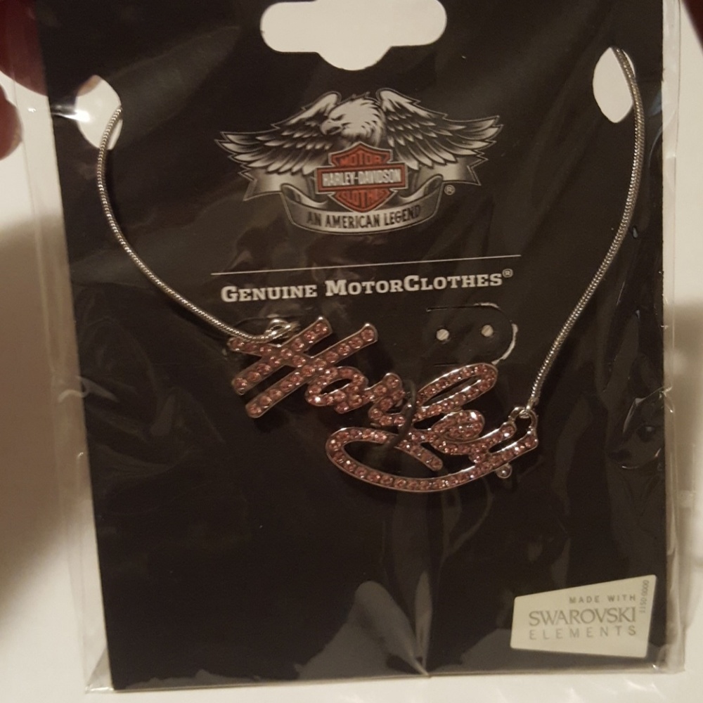 Pink Harley necklace