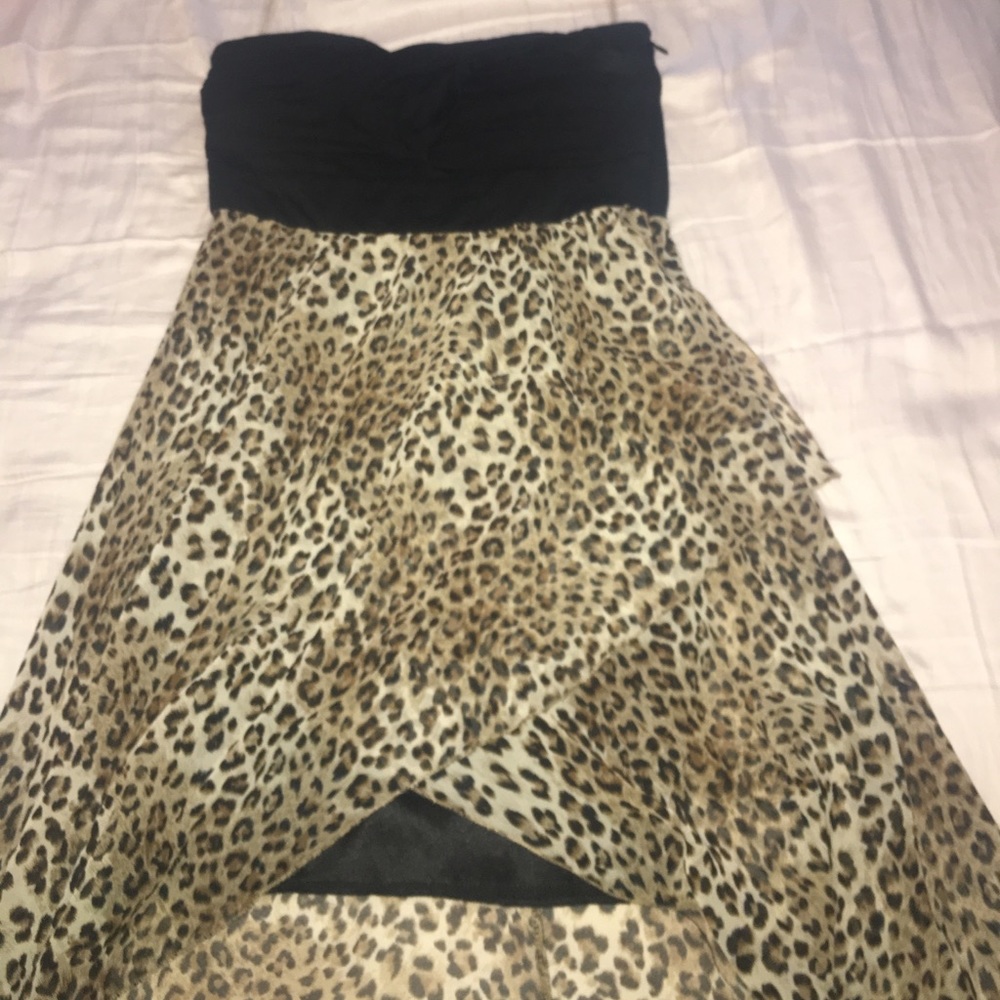 High-Low Cheetah Print Dress NWOT