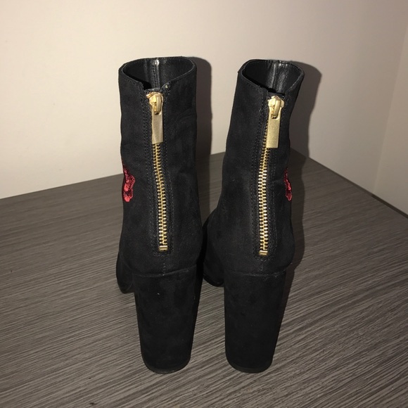 LF Intentionally Black Rosa Suede Boots - Picture 2 of 3