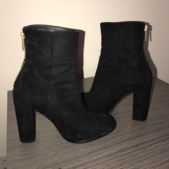 LF Intentionally Black Rosa Suede Boots - Picture 3 of 3