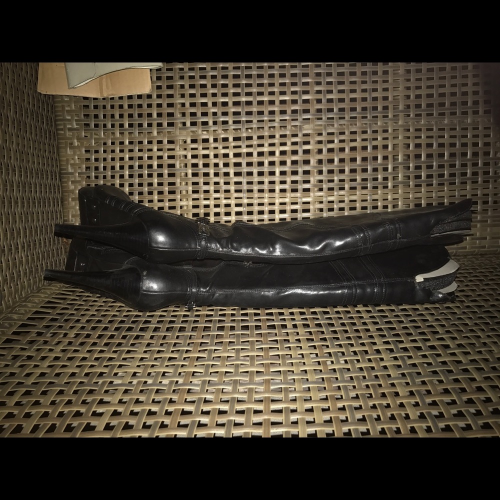 BNWOBOX GUESS black platform knee high gorgeous - Picture 4 of 5