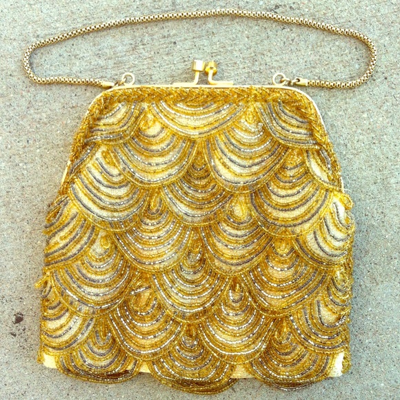 Handbags - HANDMADE Vintage Formal Beaded Purse