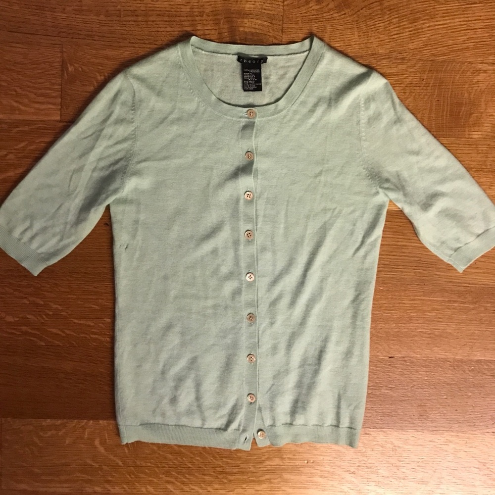 Theory 3/4 sleeve cashmere cardigan