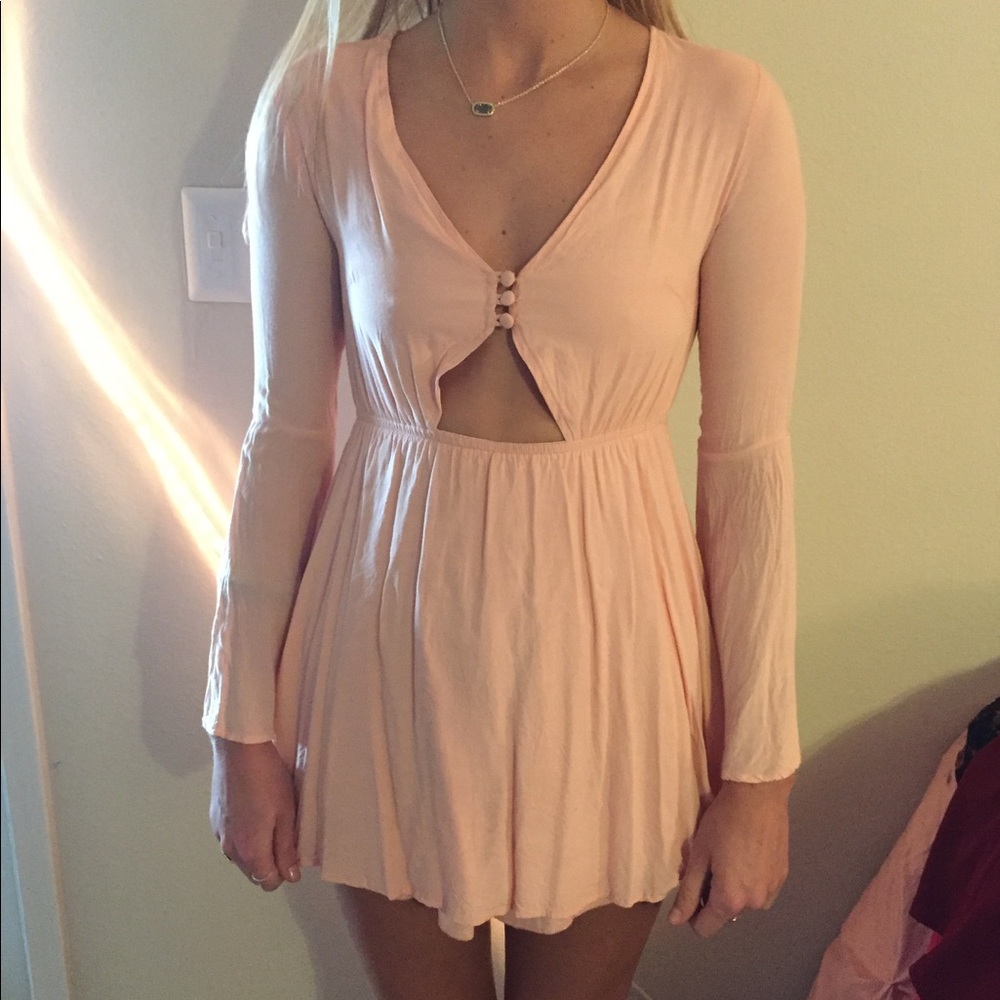 Long sleeved flowy dress
