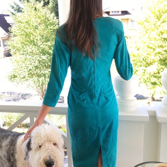 Vintage Suede Dress - Picture 3 of 5