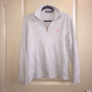 Polo Ralph Lauren quarter zip • Gray, Men's S