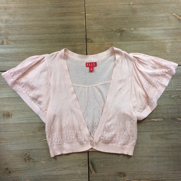 Elle Sweaters - Elle Pointelle Bolero