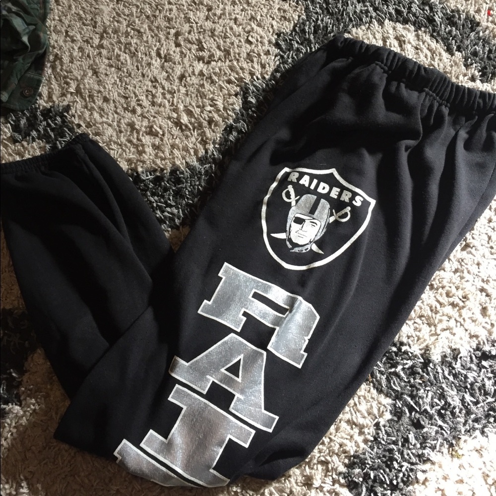 Vintage 90s Oakland Raiders Sweat Pants size XL