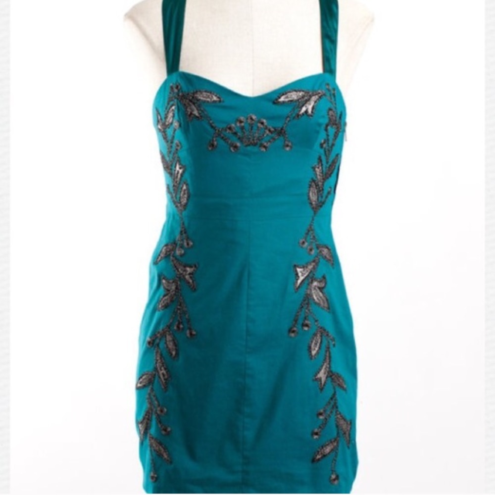 Free People Leaf Motif Dress