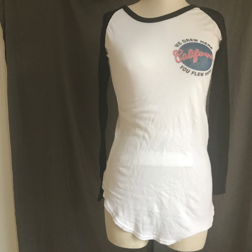 Brandy Melville Graphic Baseball Long Sleeve