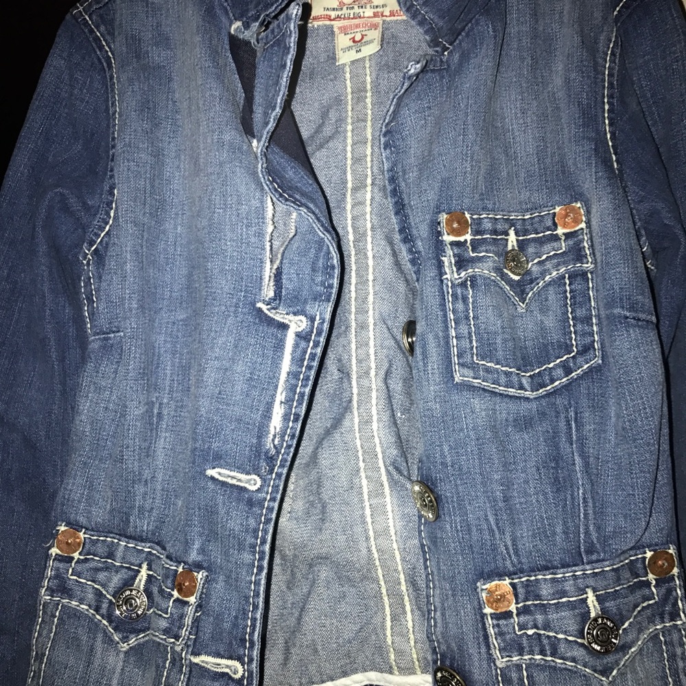 True Religion jean jacket size M
