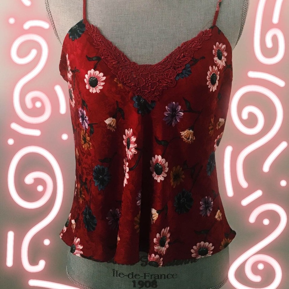 SALE🍒✨VINTAGE SILK CAMI