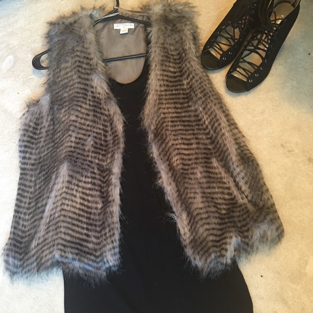 Cotton On Faux Fur Vest