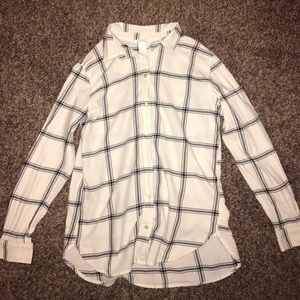 H&M Women's Black and White Flannel