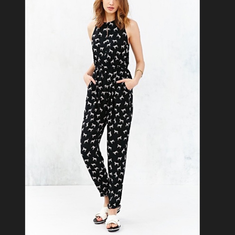 White tiger jumpsuit by MINKPINK