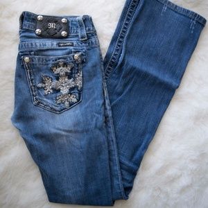 Miss Me Boot Cut Jeweled Jeans