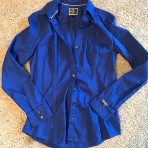 Express The Essential Shirt- Royal Blue