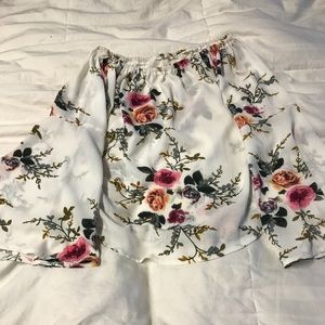 Off the shoulder floral top