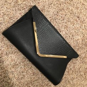 Aldo black clutch
