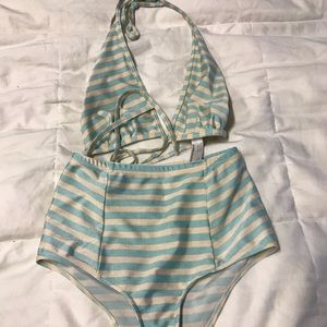 High waisted AA two piece