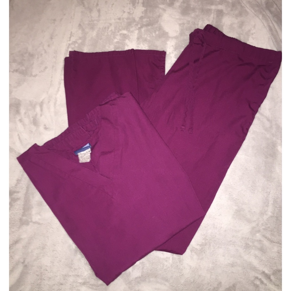• Wine Cherokee Scrub Set •