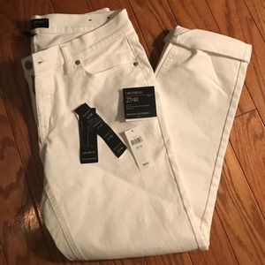 NWT banana republic white girlfriend jeans