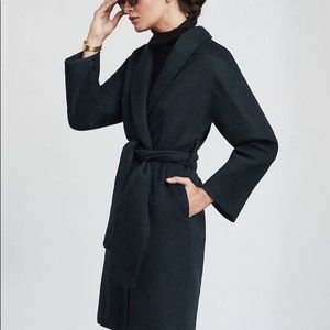 Reformation Sabel Coat, Charcoal Gray, Medium