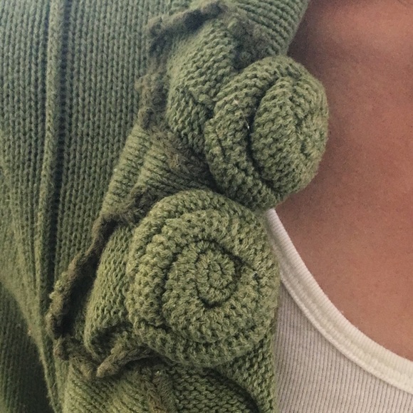 Olive Structured Sweater - Picture 3 of 4