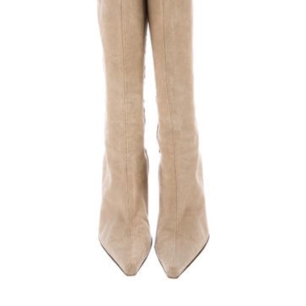GIUSEPPE ZANOTTI POINTED-TOE KNEE-HIGH BOOTS
