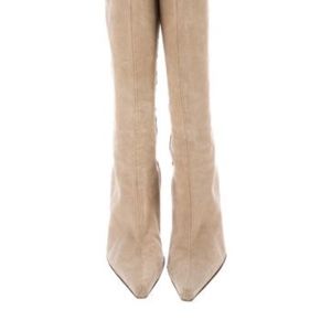 GIUSEPPE ZANOTTI POINTED-TOE KNEE-HIGH BOOTS