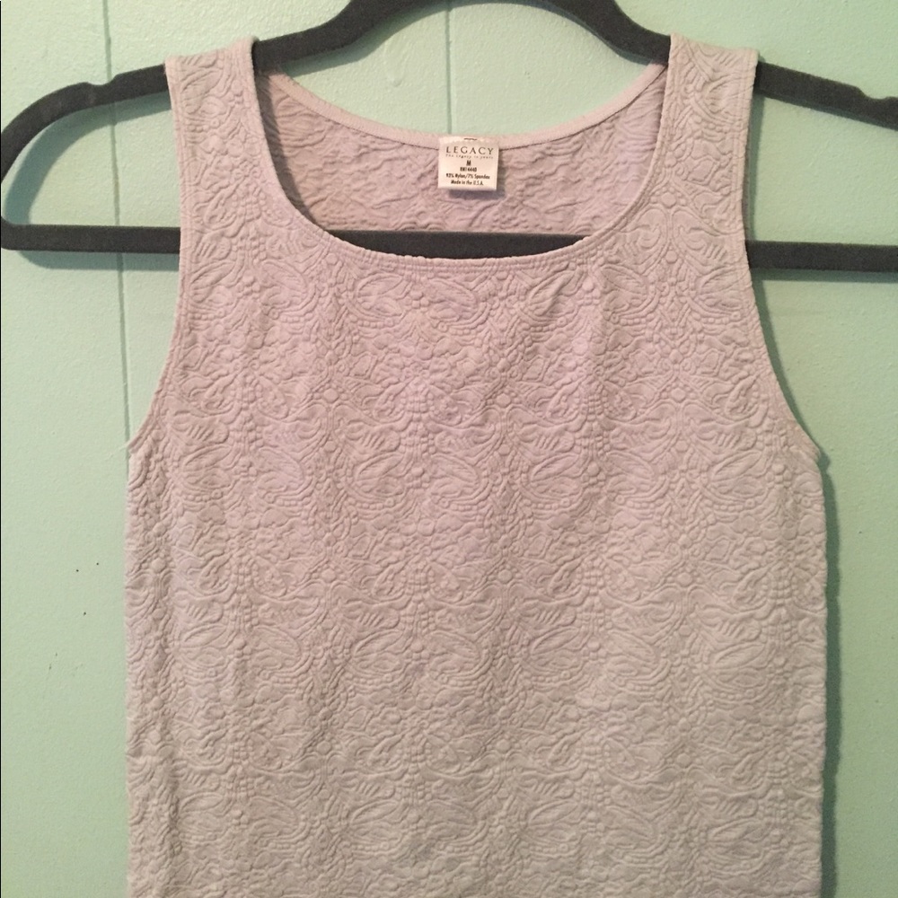 VINTAGE FITTED TEXTURED HALTER TANK