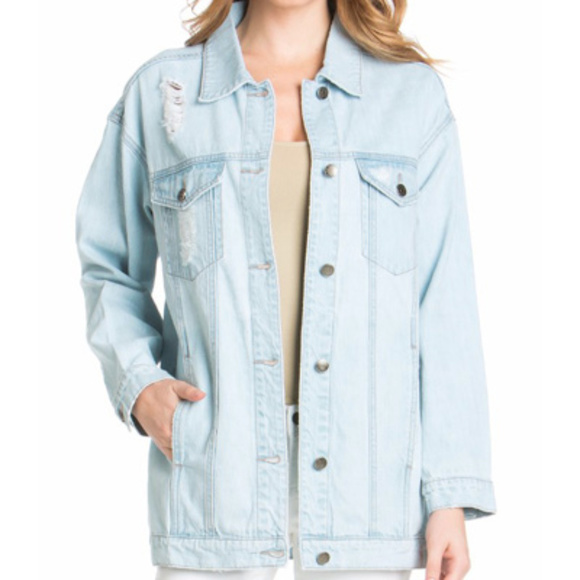 Denim Boyfriend Jacket - Picture 4 of 5