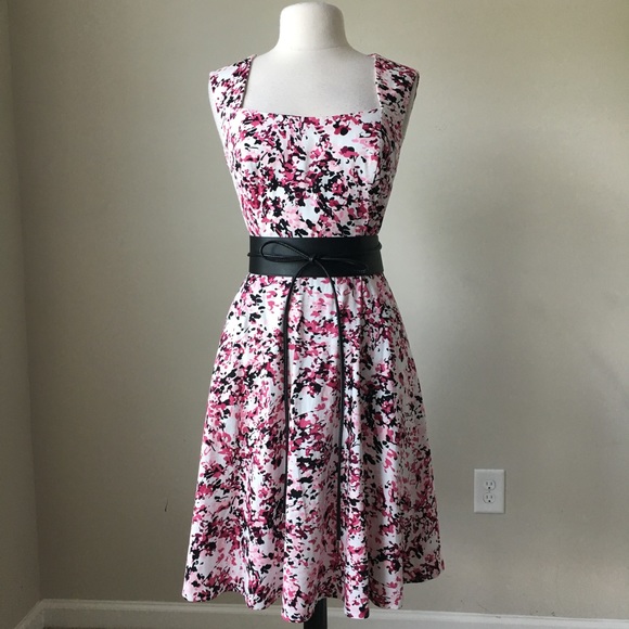 White House Black Market Dresses & Skirts - Cutout back fit and flare dress