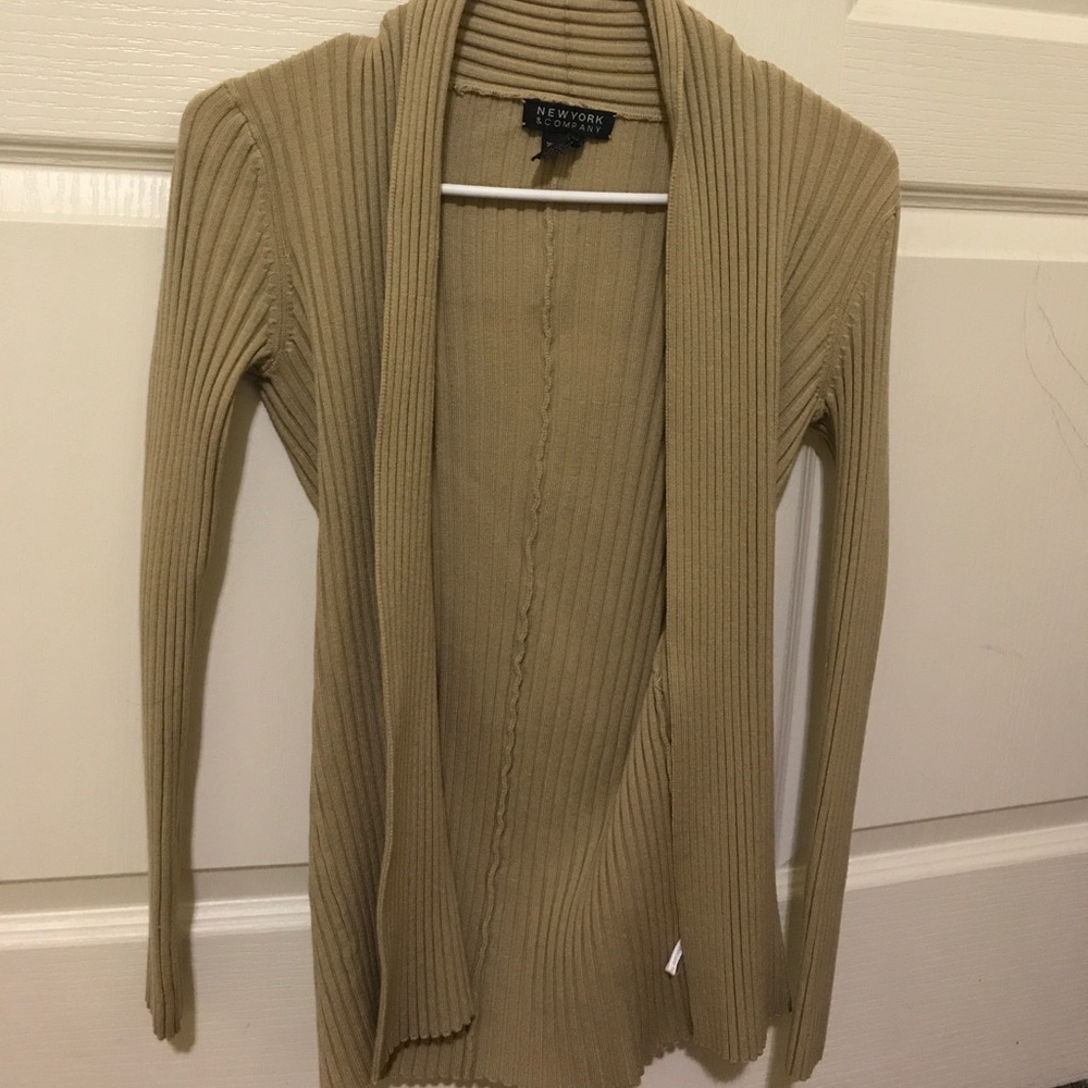 Tan cardigan