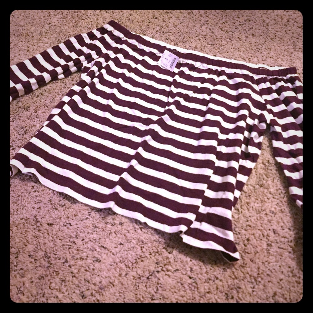 J.Crew Factory Striped Off-The-Shoulder