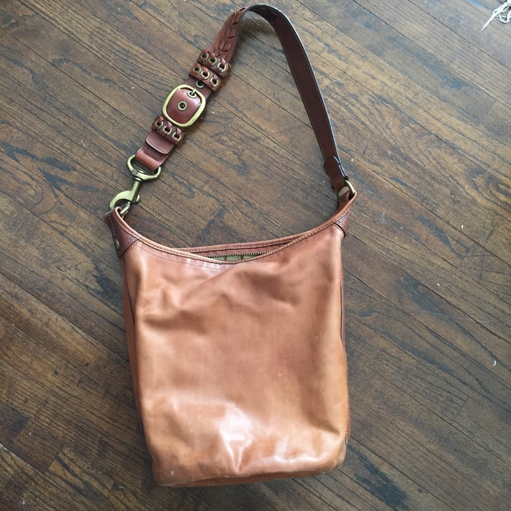 Coach tan hobo bucket bag