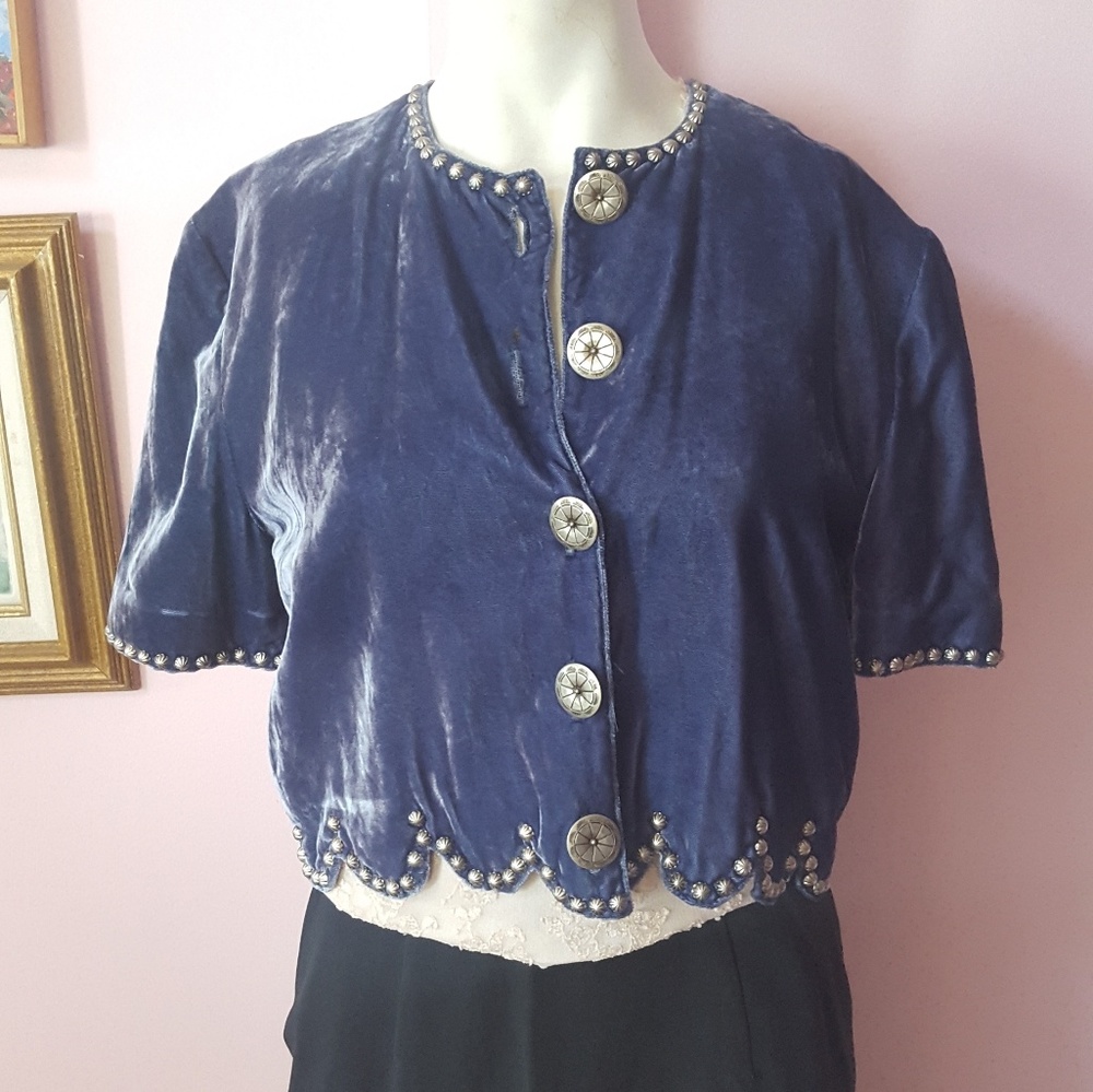 Double D ranch wear jacket with metal buttons