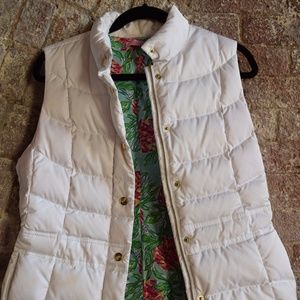 White Lilly Pulitzer Puffer Vest