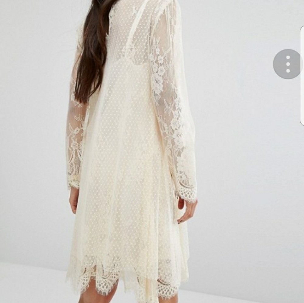 Free people lace mini dress - Picture 2 of 4