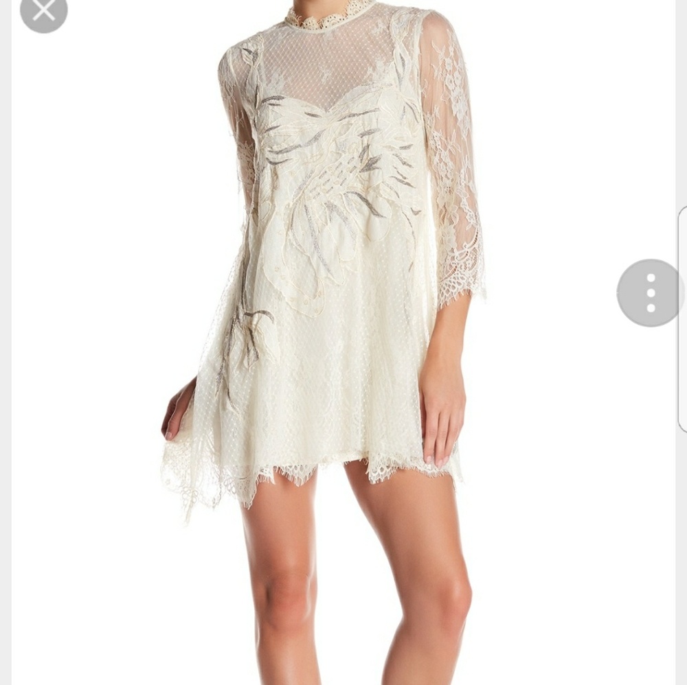 Free people lace mini dress - Picture 3 of 4