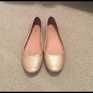 Mix NO. 6 Gold Sparkle Flats