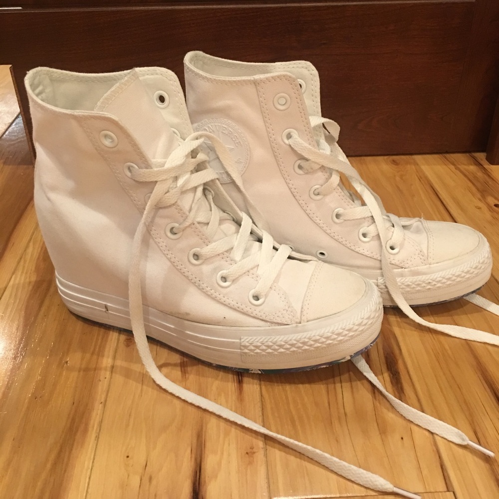 Super cute Converse wedges!  Ladies size 8.