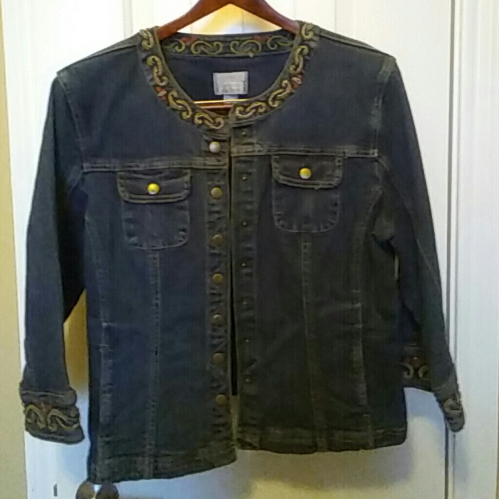 Ornate jean jacket