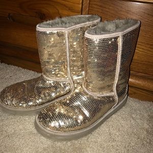 Champagne gold sequin UGGS