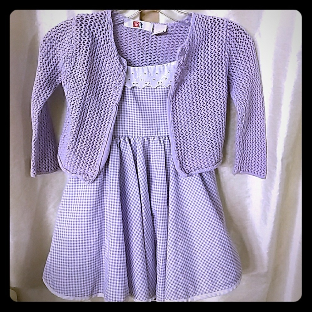 Sweetheart purple dress
