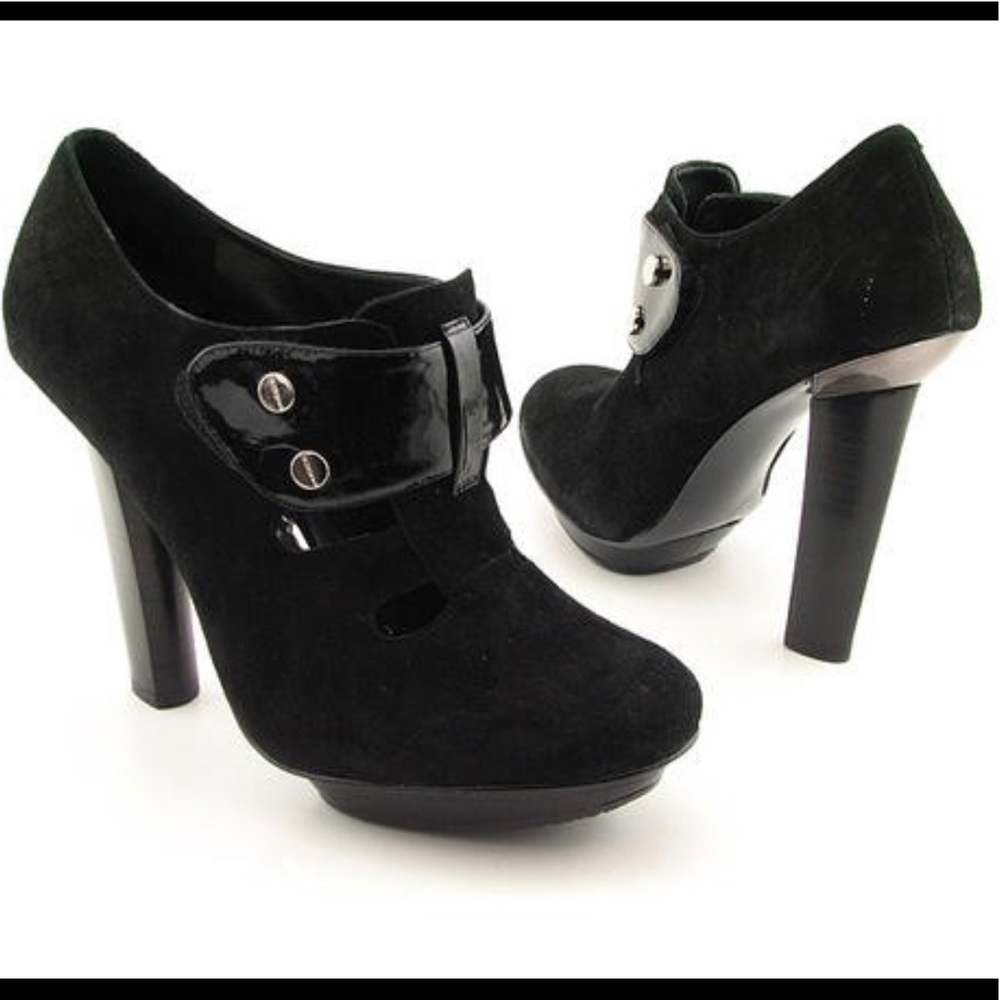 BCBG Suede Platform Pumps