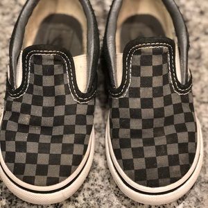Vans toddler checker board slip-ons